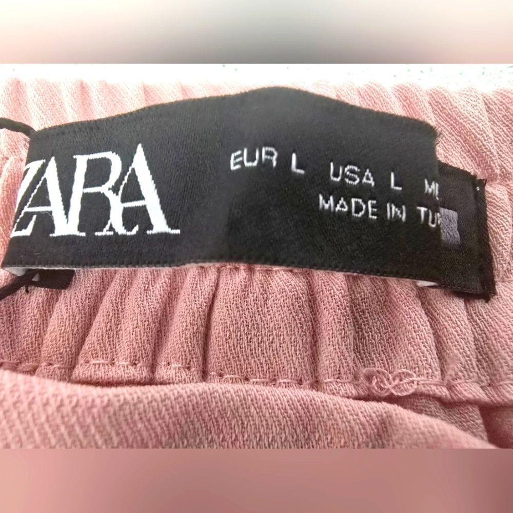 ZARA- Pink Drawstring Pants - Picture 5 of 7